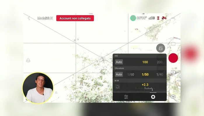 Mantieni gli ISO tra 100 e 400 per evitare rumore nell'immagine.