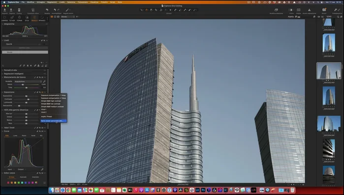 Assegnare un nome al preset e salvarlo.