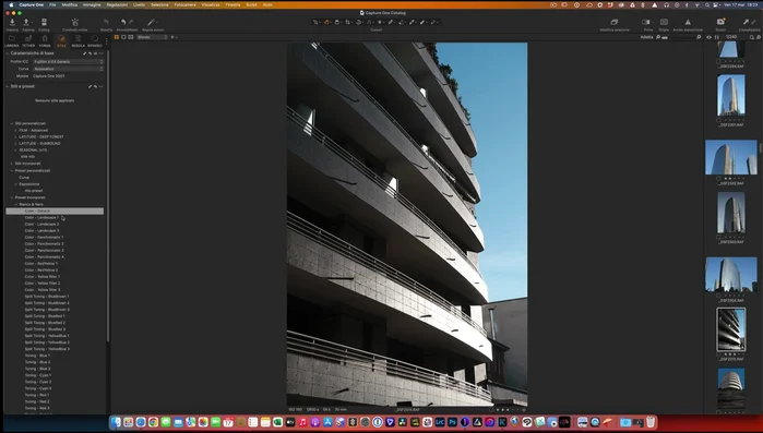 Applicare preset e stili predefiniti all'immagine.