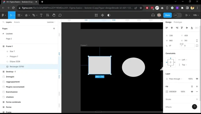 Creazione di Linee e Frecce