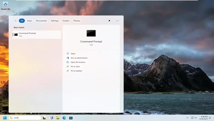 Digita `netsh winsock reset` e premi Invio.