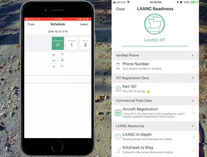 Seleziona il tuo drone dall'elenco dei velivoli registrati nell'app. Assicurati di aver inserito tutti i dettagli del tuo drone (numero di serie, uso commerciale, ecc.).