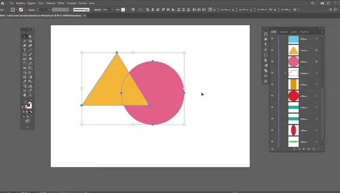 Seleziona gli oggetti.