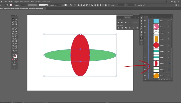 Seleziona gli oggetti.