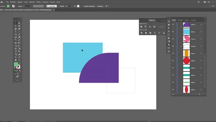 Seleziona gli oggetti.