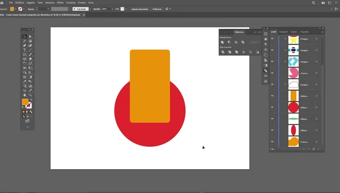 Seleziona gli oggetti.