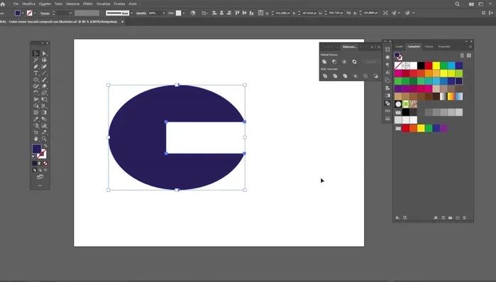 Clicca su "Sopra meno Sotto".