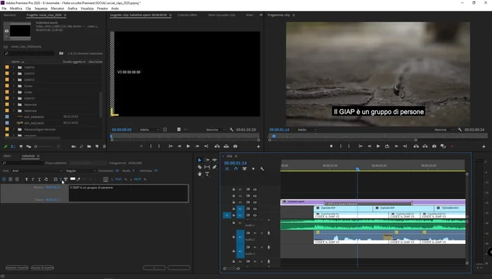 Rimuovere lo sfondo nero dei sottotitoli modificando l'opacità a 0%.