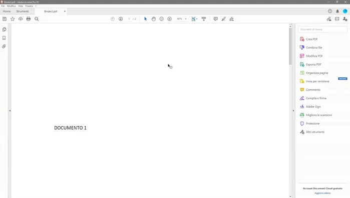 Cliccare su "Combina"