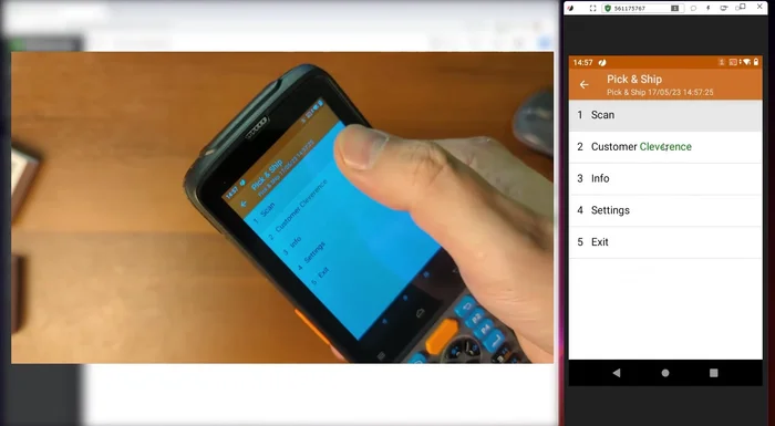 Scegli il cliente e inizia a scansionare o inserire manualmente gli articoli.
