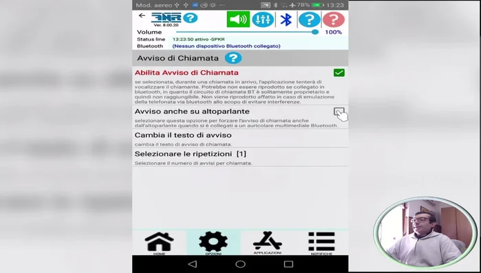 Personalizza gli avvisi (suoni, testo, modalità di lettura).