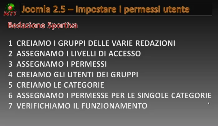 Assegnazione del gruppo 'Pubblico' come gruppo principale a ciascun gruppo redazione.