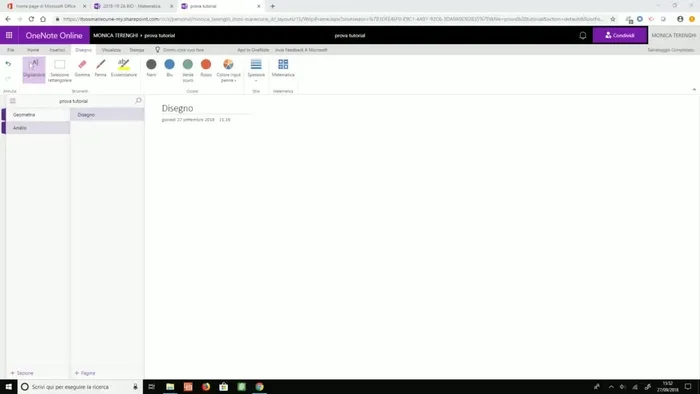 Scegliere il colore e lo spessore della penna.