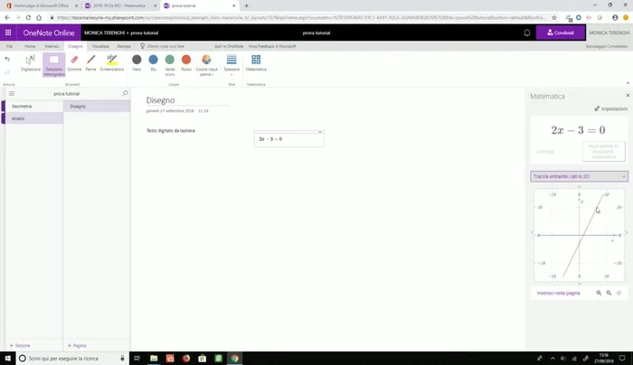 Visualizzare il grafico dell'equazione (2D).
