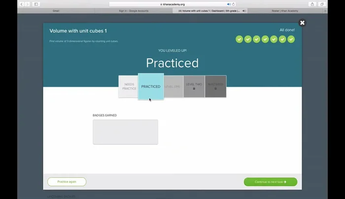 Completa le attività e osserva i tuoi progressi (livelli, punti energia, distintivi).
