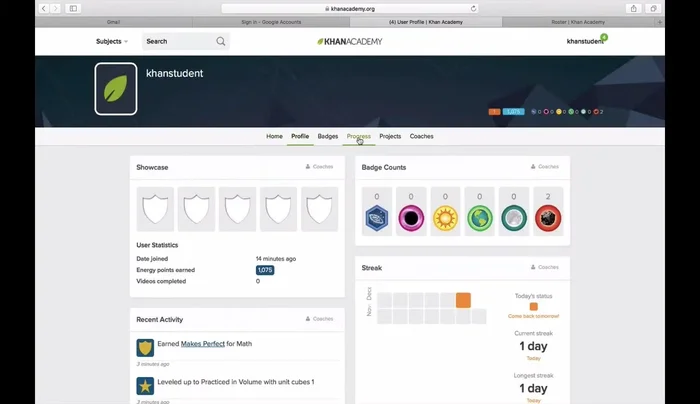 Utilizza la scheda "Progresso" per monitorare la tua produttività e i tuoi progressi nelle competenze.