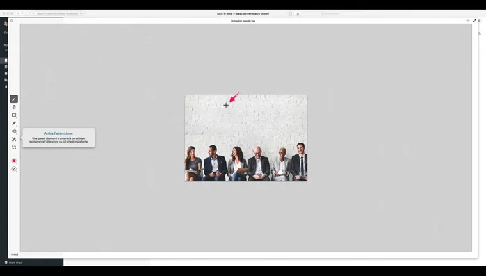 Per i file immagine, utilizzare gli strumenti di annotazione come pixelatura e ritaglio.