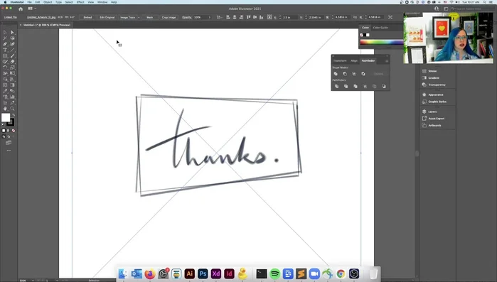 Selezionare l'immagine e cliccare su "Traccia immagine".