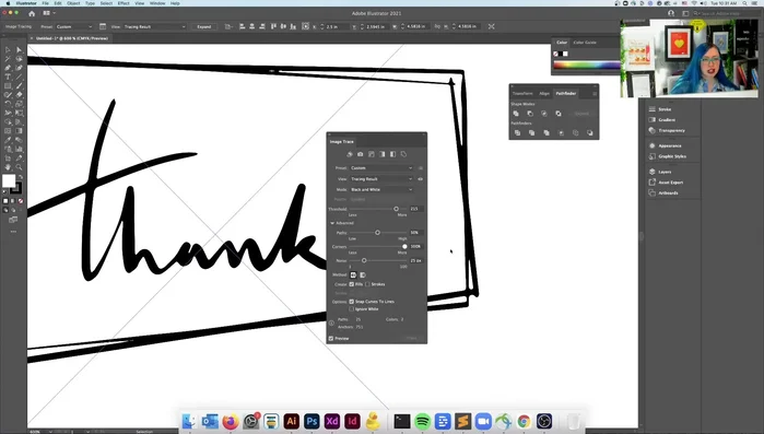 Cliccare su "Espandi" per finalizzare la conversione in vettore.