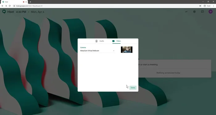 Verificare microfono e videocamera nelle impostazioni.