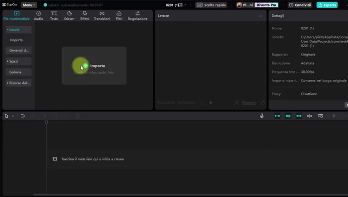 Scegliere il ritmo corretto (in questo caso, ritmo numero uno). CapCut identificherà automaticamente il ritmo del brano.