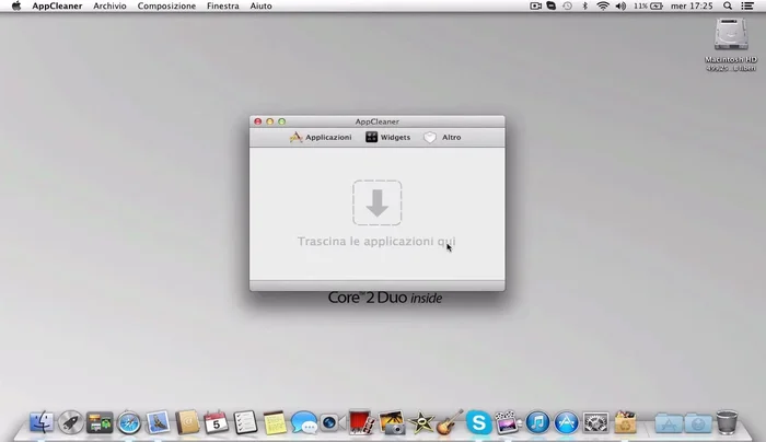 AppCleaner caricherà tutte le applicazioni installate sul tuo Mac.