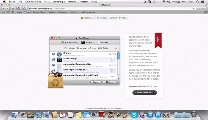 Scaricare AppCleaner: