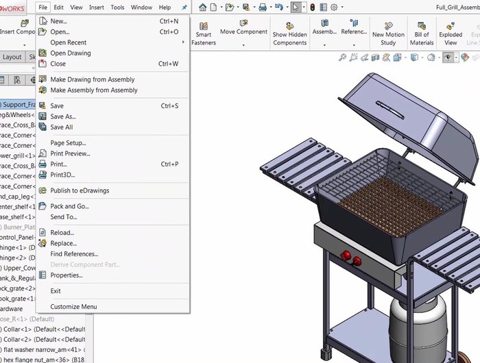 Utilizza lo strumento di visualizzazione dell'assieme per identificare i componenti più pesanti che rallentano il processo.