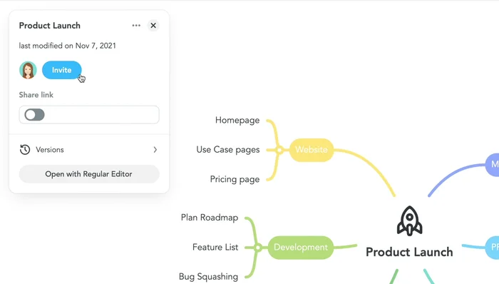 Metodo 2: Utilizzare il link di condivisione. Attivare il link nel pannello informativo, copiare il link e condividerlo tramite email o altri mezzi.