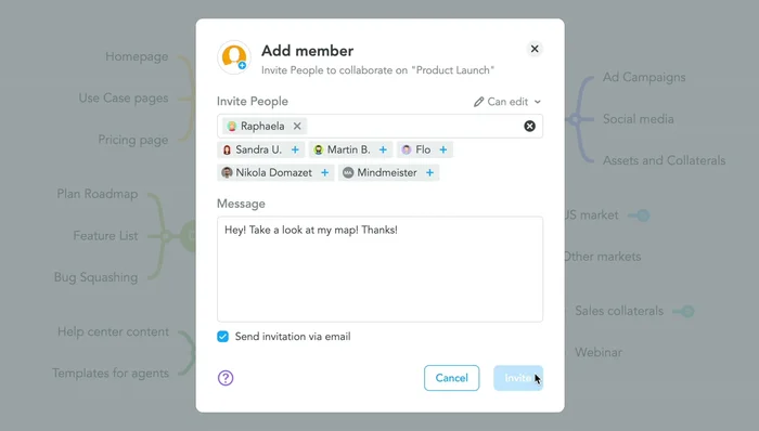 Metodo 2: Utilizzare il link di condivisione. Attivare il link nel pannello informativo, copiare il link e condividerlo tramite email o altri mezzi.
