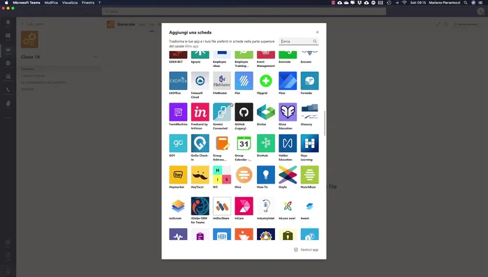 Integra altre applicazioni: collega app come OneNote, SharePoint, Dropbox per ampliare le funzionalità di Teams.