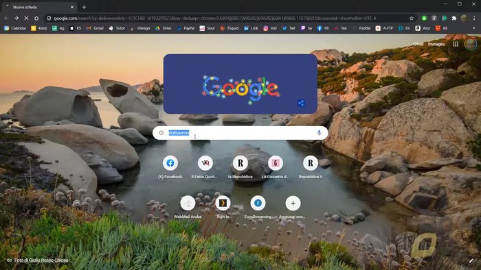 Accedere al sito web di Deliveroo tramite il primo link nei risultati di ricerca.