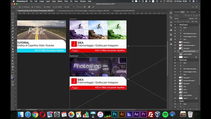 Utilizzare Shift+click per ridimensionare proporzionalmente gli elementi.