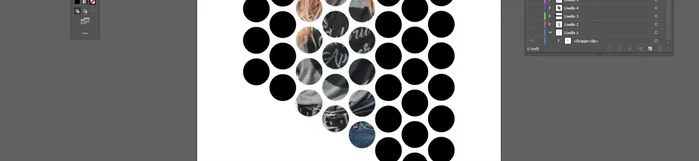 Fai clic destro e scegli "Crea maschera di ritaglio".