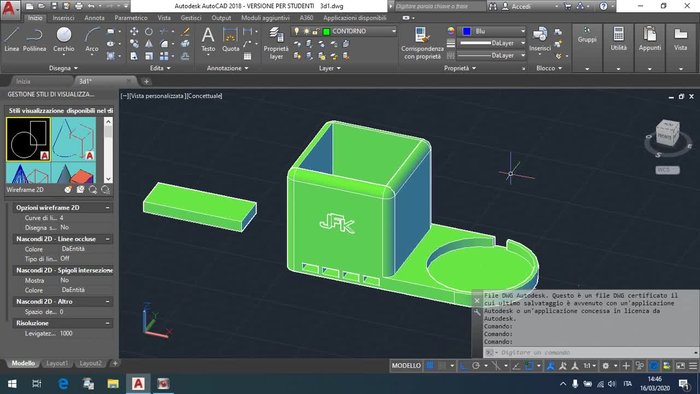 Aprire il modello 3D in Fusion 360.