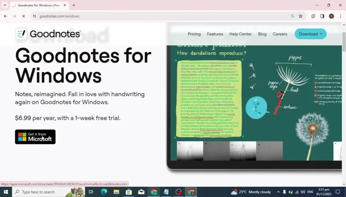 Clicca su "Ottieni" nel Microsoft Store.