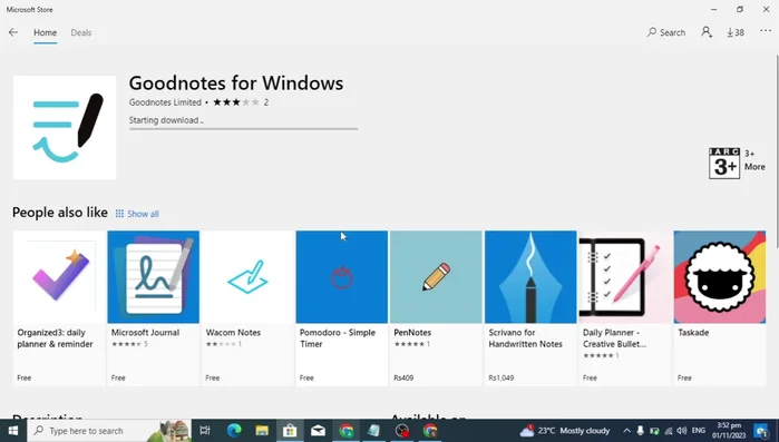 Aspetta che il download e l'installazione siano completati.
