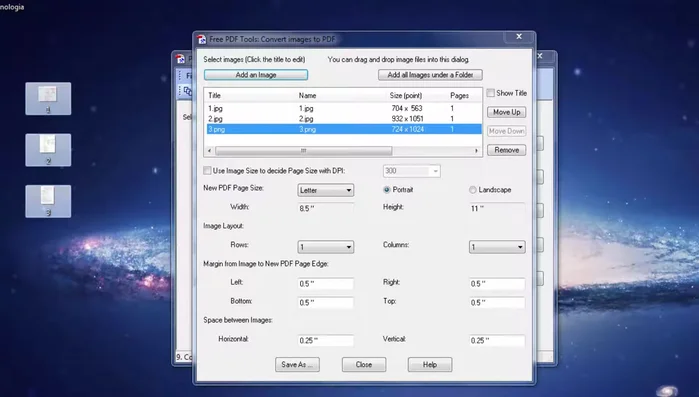 Ordina le pagine (facoltativo) trascinandole nella sequenza desiderata.