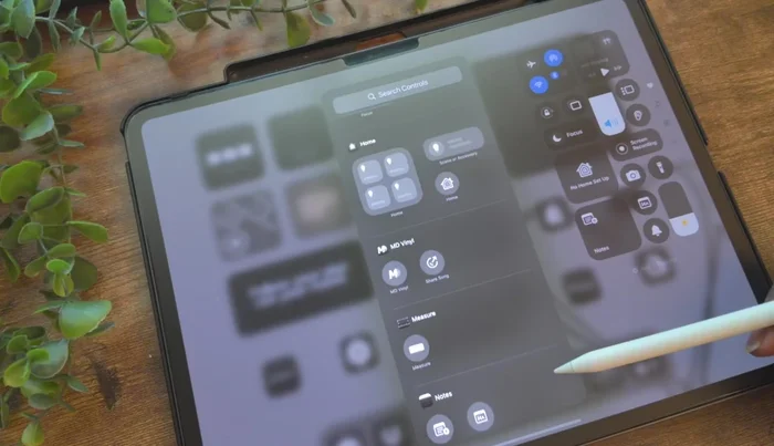 Personalizzazione del Centro di Controllo per aggiungere l'opzione Quick Note.