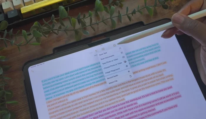 Compressione di sezioni di note utilizzando titoli e sottotitoli.