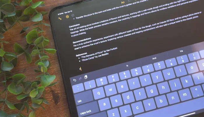 Utilizzo della barra di ricerca per trovare note specifiche.