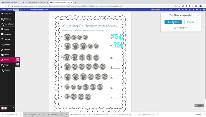 Scarica il documento modificato.