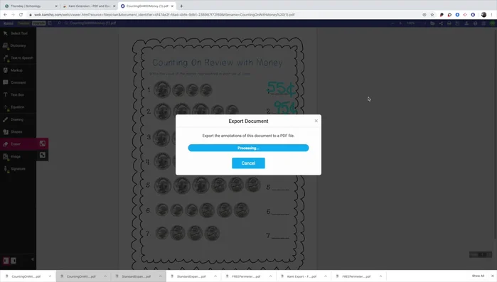 Scarica il documento modificato.