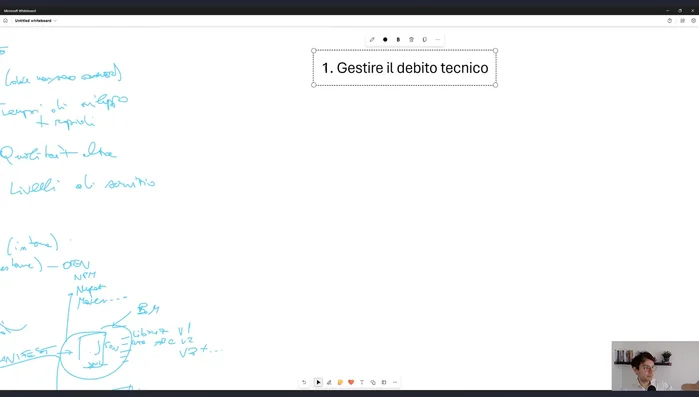 Gestione del debito tecnico: dedicare tempo al refactoring per mantenere un'architettura "loosely coupled" e modulare.