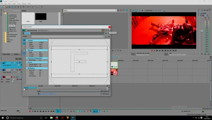 Regolare la dimensione delle bande nere per ottenere l'effetto desiderato.