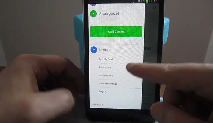 Modifica delle categorie e personalizzazione del flusso di notizie.