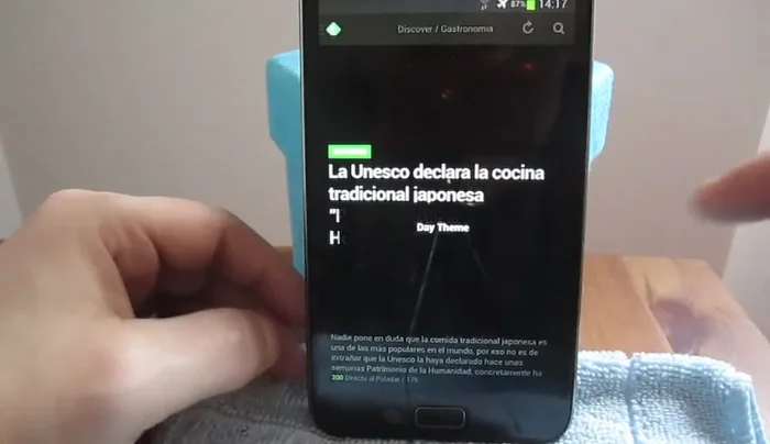Selezione della modalità di visualizzazione delle notizie (titoli, lista, magazine, card).
