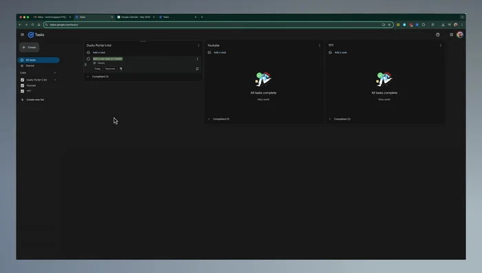 Gestisci le attività: spunta le attività completate, modifica i dettagli cliccando sull'attività, riordina le attività trascinandole.