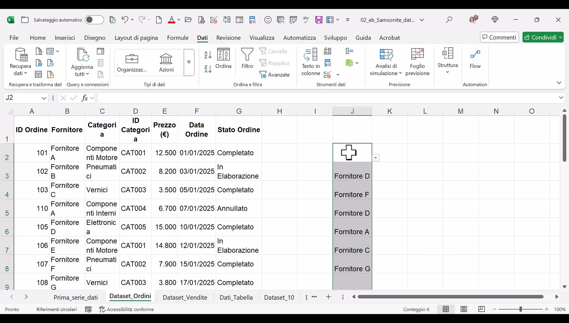 Convalida Dati in Excel: Crea Elenchi a Discesa e Evita Errori!