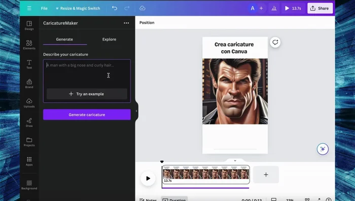 Utilizza ChatGPT (opzionale) per generare una descrizione dettagliata del personaggio.
